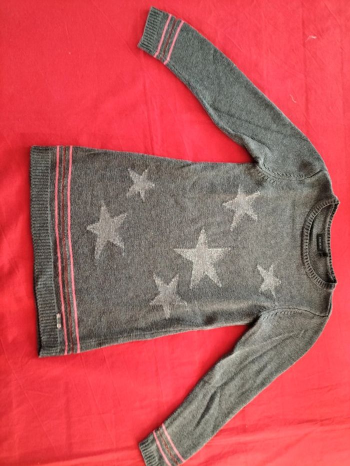 Robe pull grise manches longues 6 ans IKKS