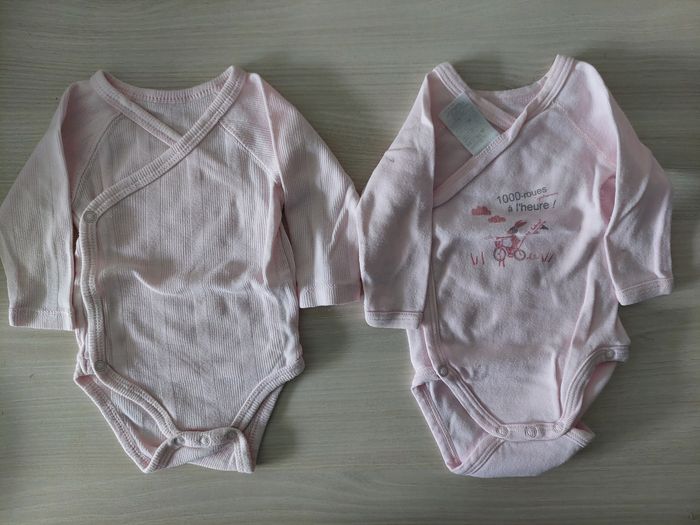 Bodys manches longues 1 mois
