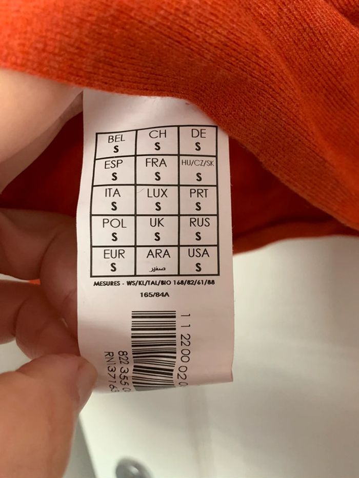 Pull Promod T. S orange - photo numéro 5