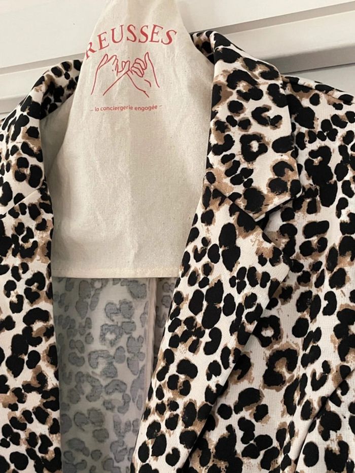 Blazer imprimé panthère Ichi comme neuf M - photo numéro 2