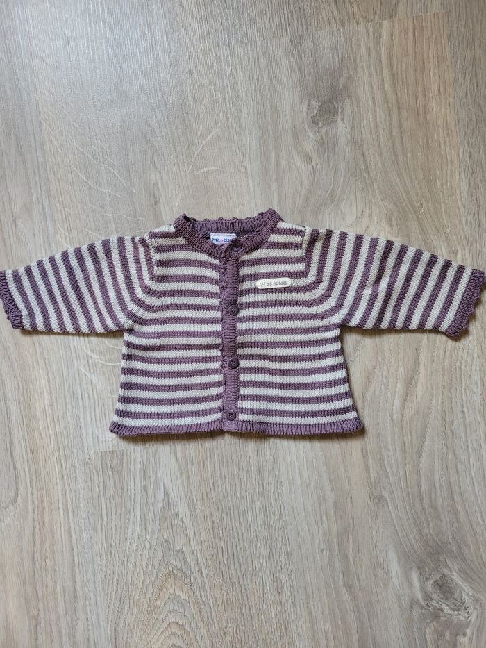 Gilet Naissance 50 cm Petit Bisou