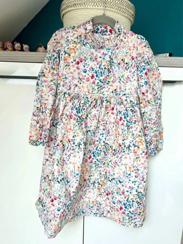 Robe de créatrice en Liberty – Taille 5 ans