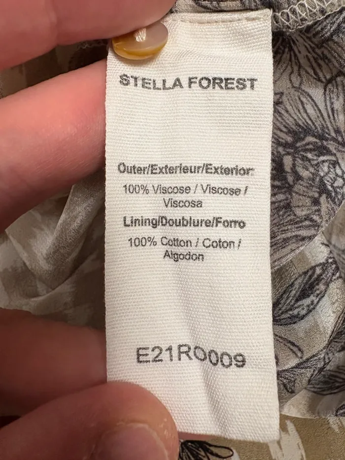 Robe longue Stella Forest | Noir et beige | Taille 38 - photo numéro 4