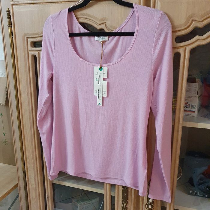 Magnifique haut femme Couleur Lilas taille XL Bonobo - photo numéro 3