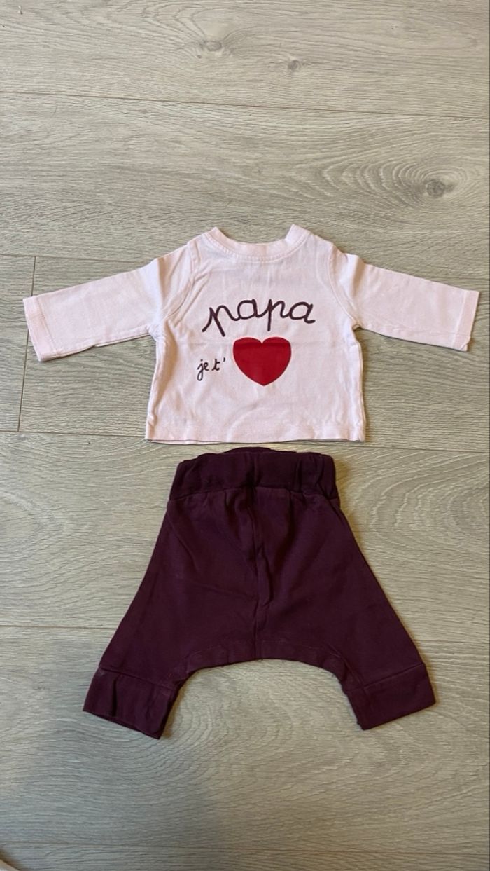 Ensemble fille 3 mois
