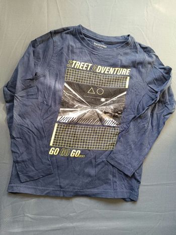 T-shirt ML marine 🎮 Taille 8 ans 🎮 Inextenso