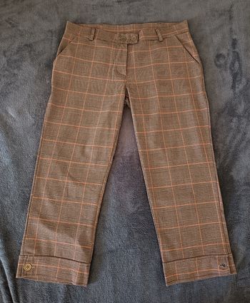 Pantacourt Taille Basse à Carreaux Rayés - Taille L