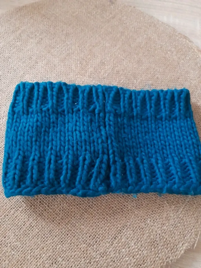 Bandeau tête bleu canard - photo numéro 2
