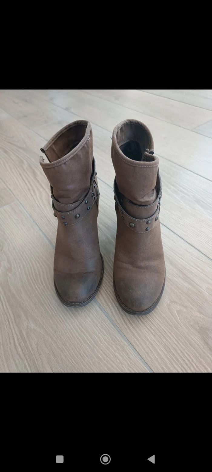 Bottines marron Bata 37 - photo numéro 3
