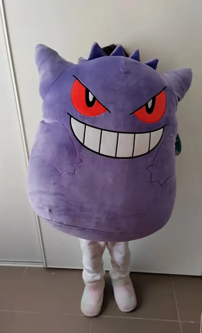 Très grande peluche Pokémon / Ectoplasma, Gengar - Squishmallow - Neuve