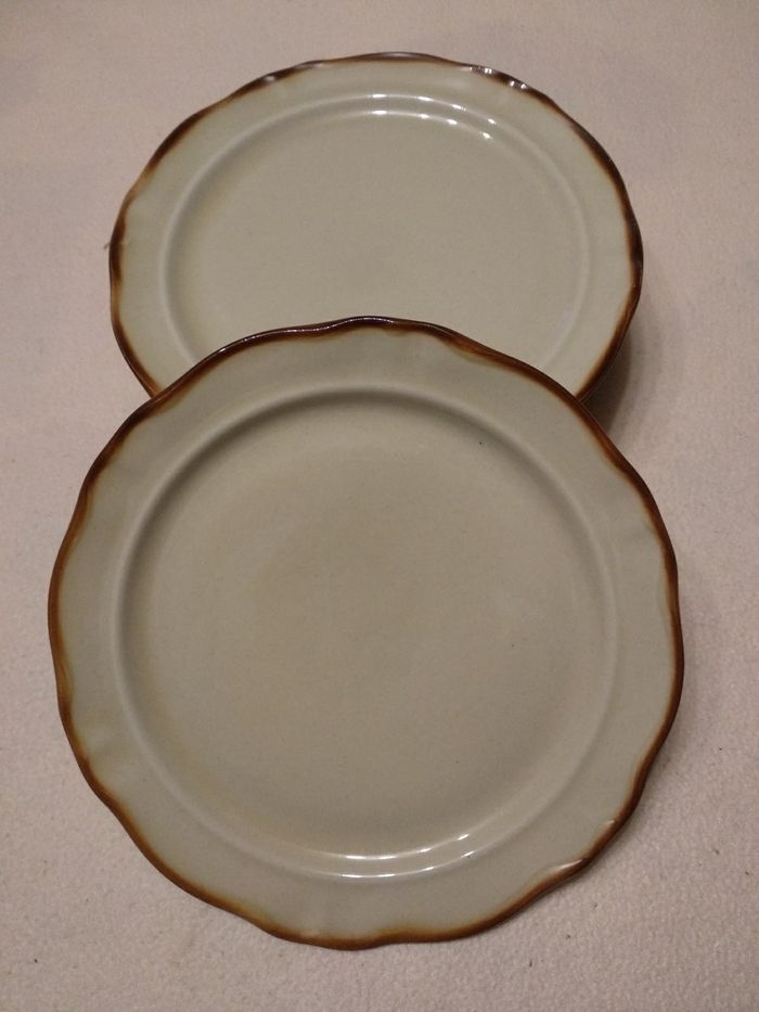 6 assiettes à dessert Vintage