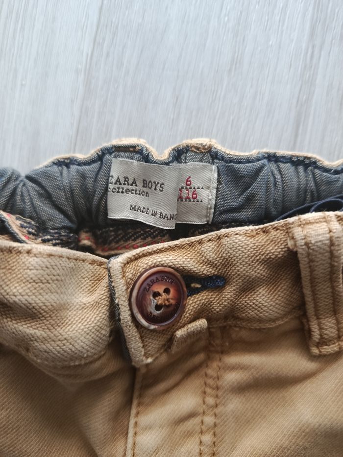 Pantalon zara boys 6 ans ceinture réglable - photo numéro 2