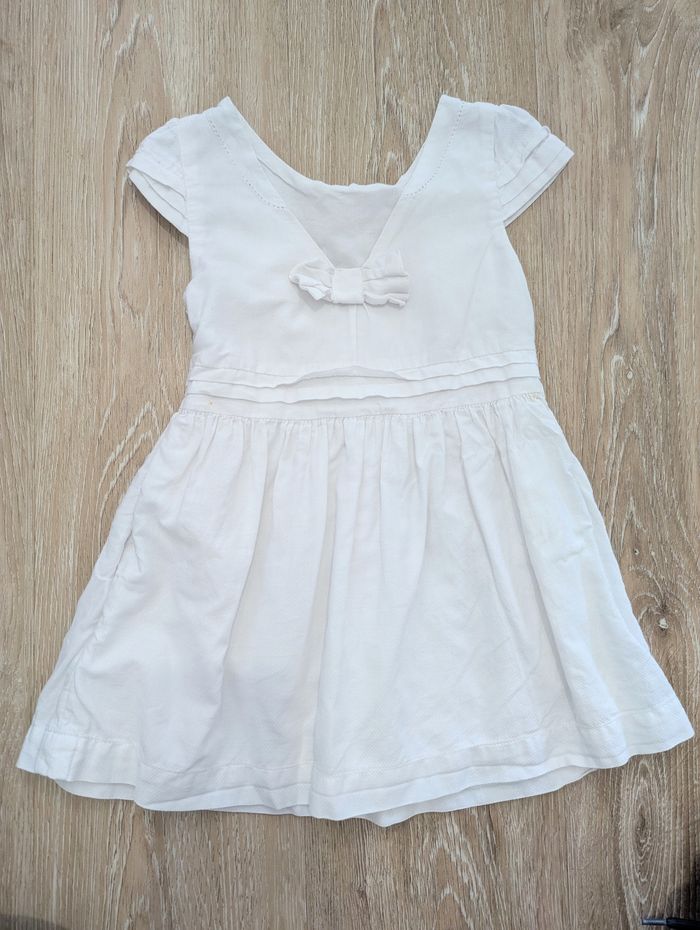 Robe blanche 36 mois bébé fille - photo numéro 4