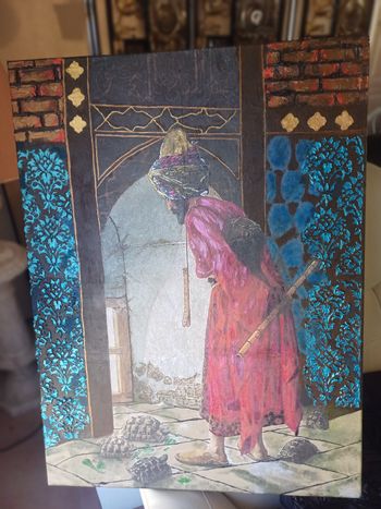 Tableau peint à la main.  80x60 cm