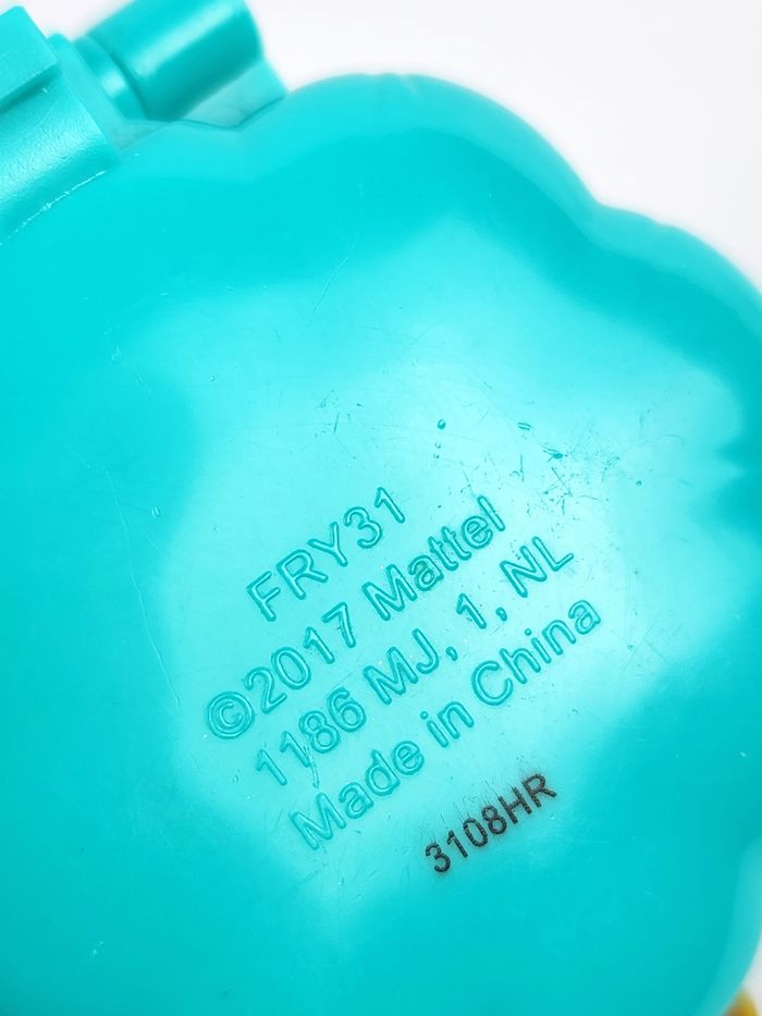 Polly Pocket Mini coffret compact bleu turquoise Cœur doré 2017 - photo numéro 4