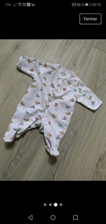 Grenouillère 1 mois kiabi