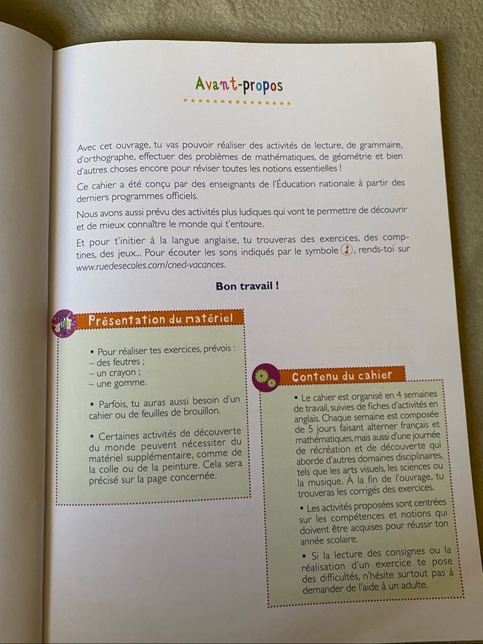Les cahiers de vacances du CNED - De la GS au CP - maths, francais, anglais - photo numéro 7