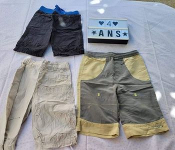 Lot de 3 shorts 4 ans divers