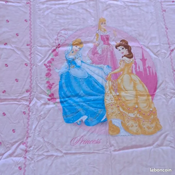 Parure de lit enfant - Disney Princesses - Cendrillon, Aurore et Belle - photo numéro 8