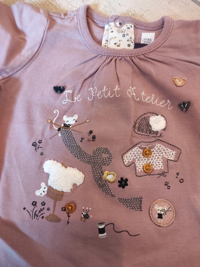 Lot de 2 t shirt 1 mois - photo numéro 3