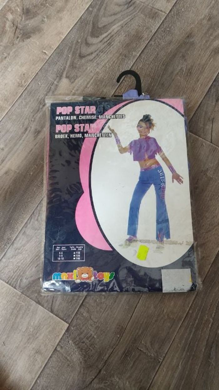 Déguisement Pop Star fille 110 cms 4/6 ans