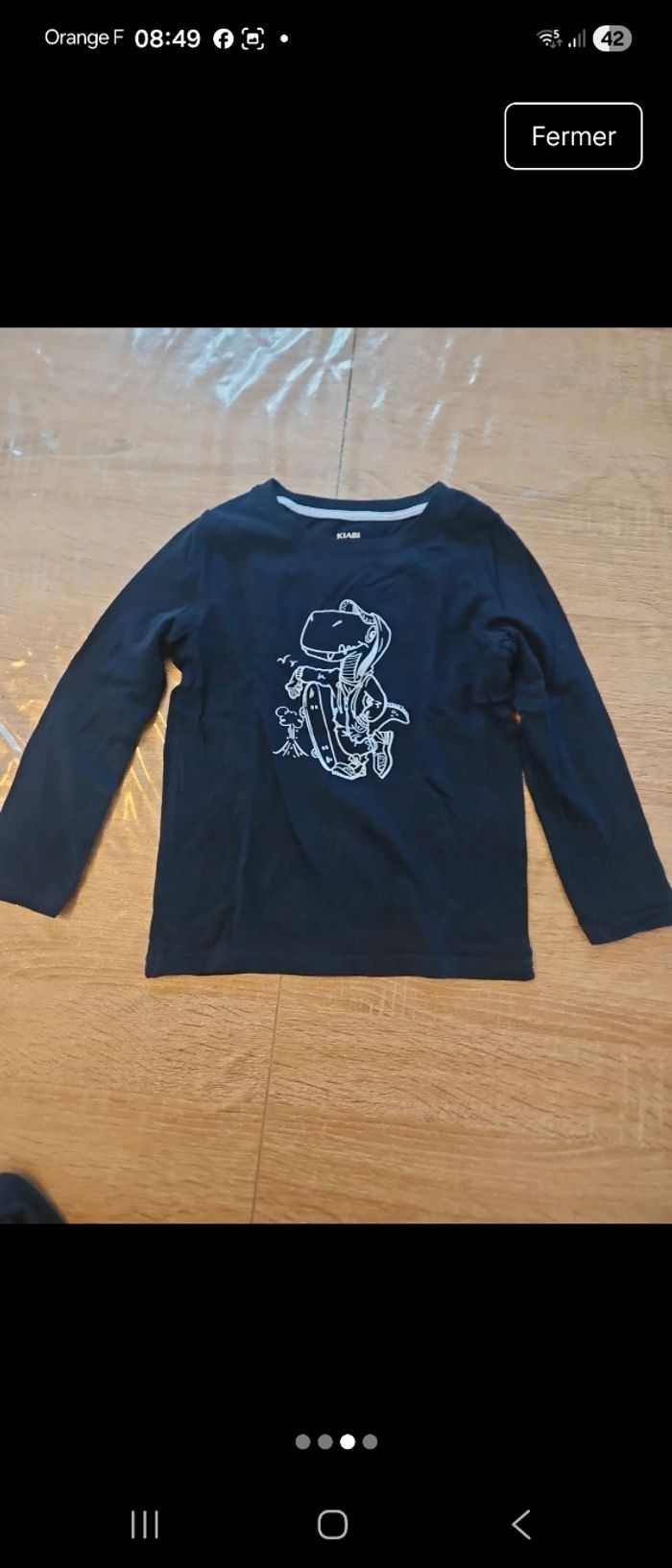 Lot tee shirts manche longue 4 ans - photo numéro 3