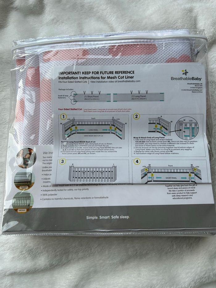 Tour de lit respirant 4 côtés Nanny Care - photo numéro 2