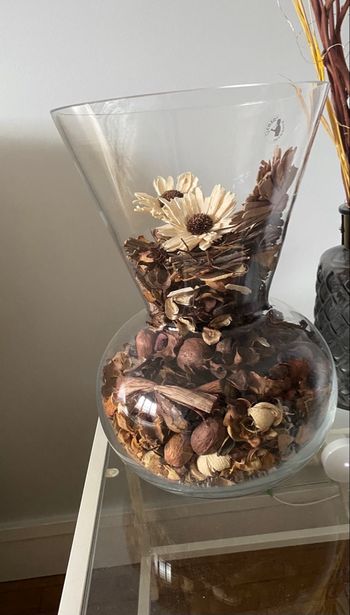 Vase  casa collection  et fleurs séchées 