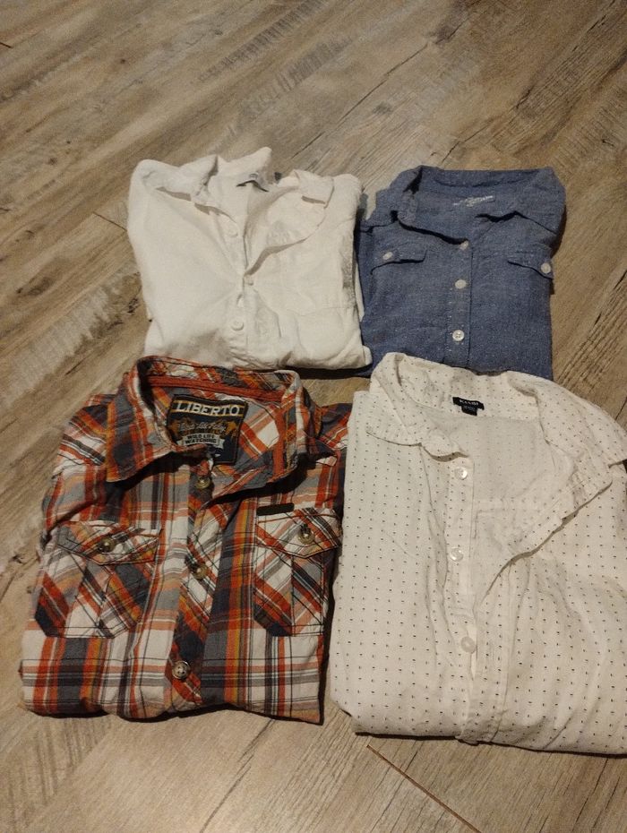 Lot de 4 chemises manches manches longues