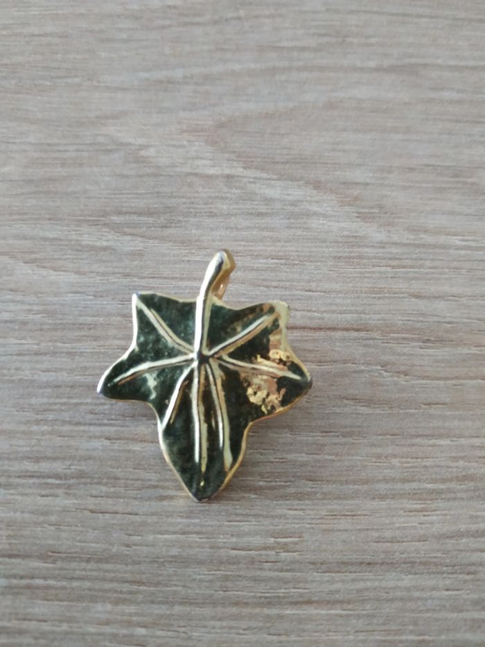 Ancien bijoux 2 en 1 représentant une feuille - photo numéro 5