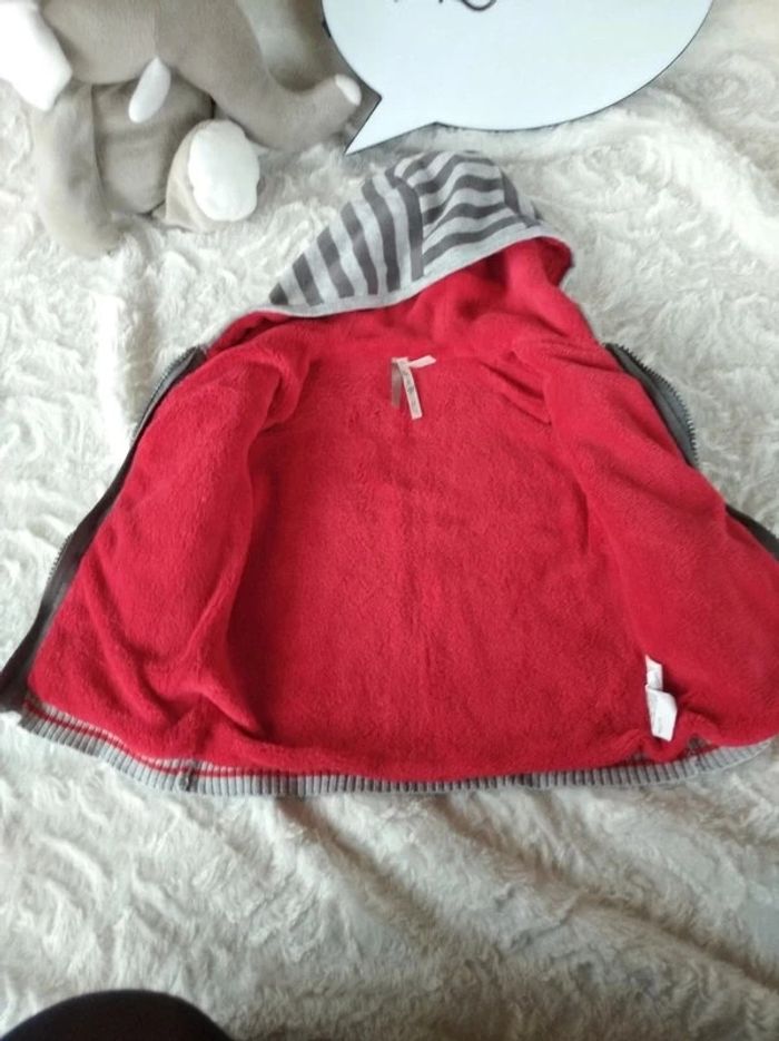 Veste gilet zippé doublé chaud avec capuche Garçon 12 mois Chien "l'école des pirates" Orchestra - photo numéro 9