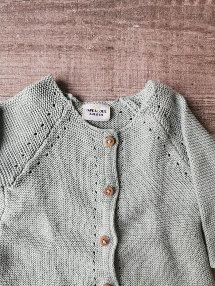 Lot de 2 gilets 3 mois fille - photo numéro 5