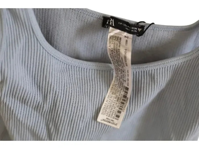 C60 top court bleu Zara M/L - photo numéro 3