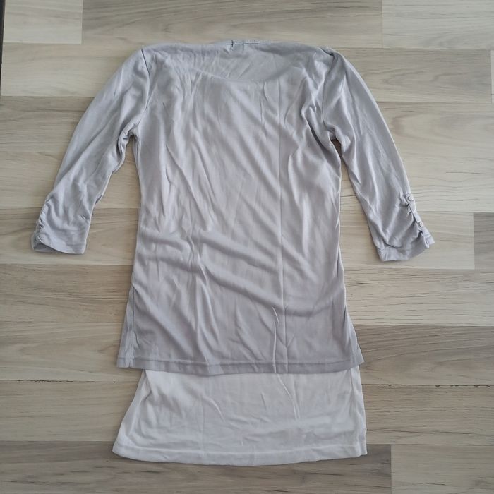 T-shirt femme gris à manches longues Terre de marins taille M - photo numéro 8