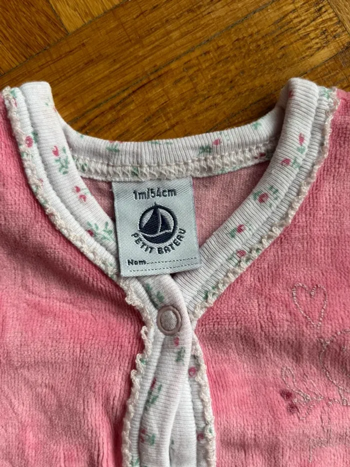 Pyjama Petit Bateau 1 mois parfait état - photo numéro 2