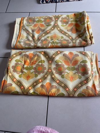 Double rideaux vintage retro