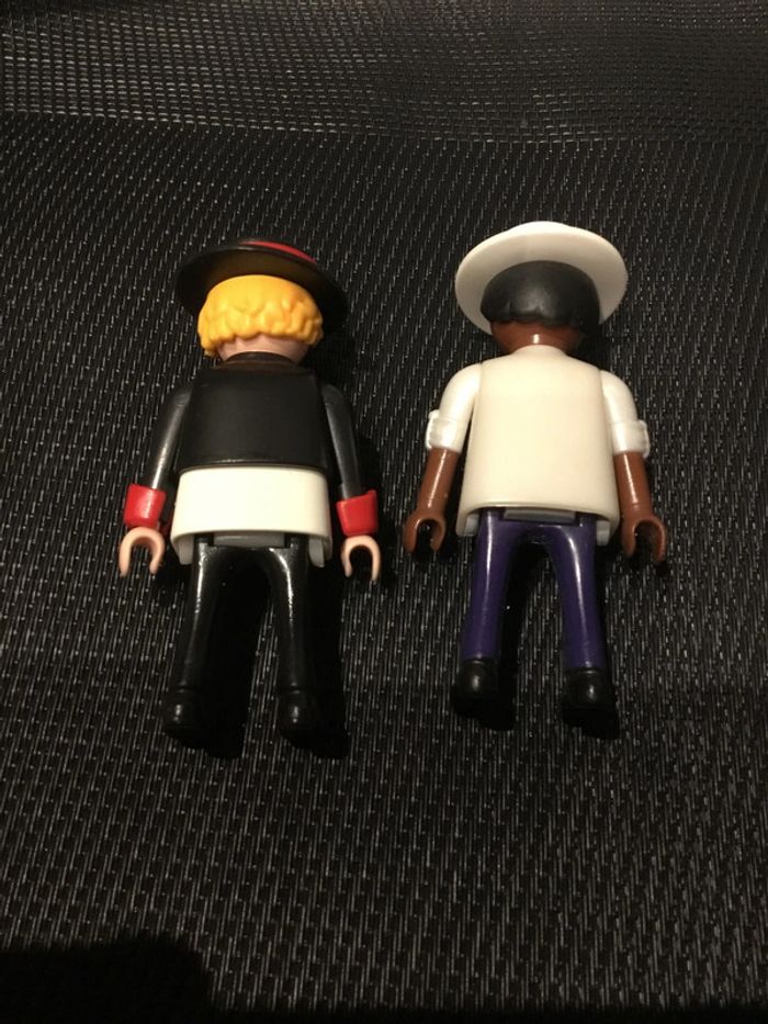 Playmobil lot 2 figurines hommes danseurs de flamenco avec chapeaux - photo numéro 3