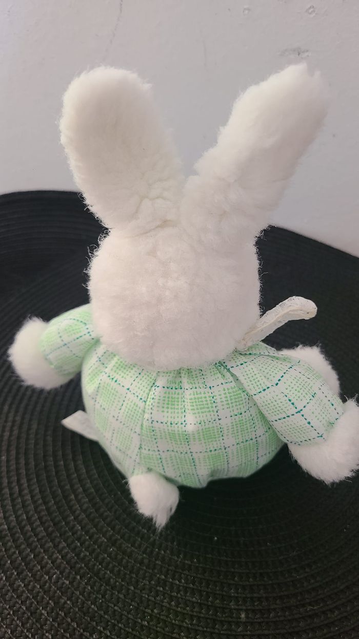 doudou lapin carré vert - photo numéro 5
