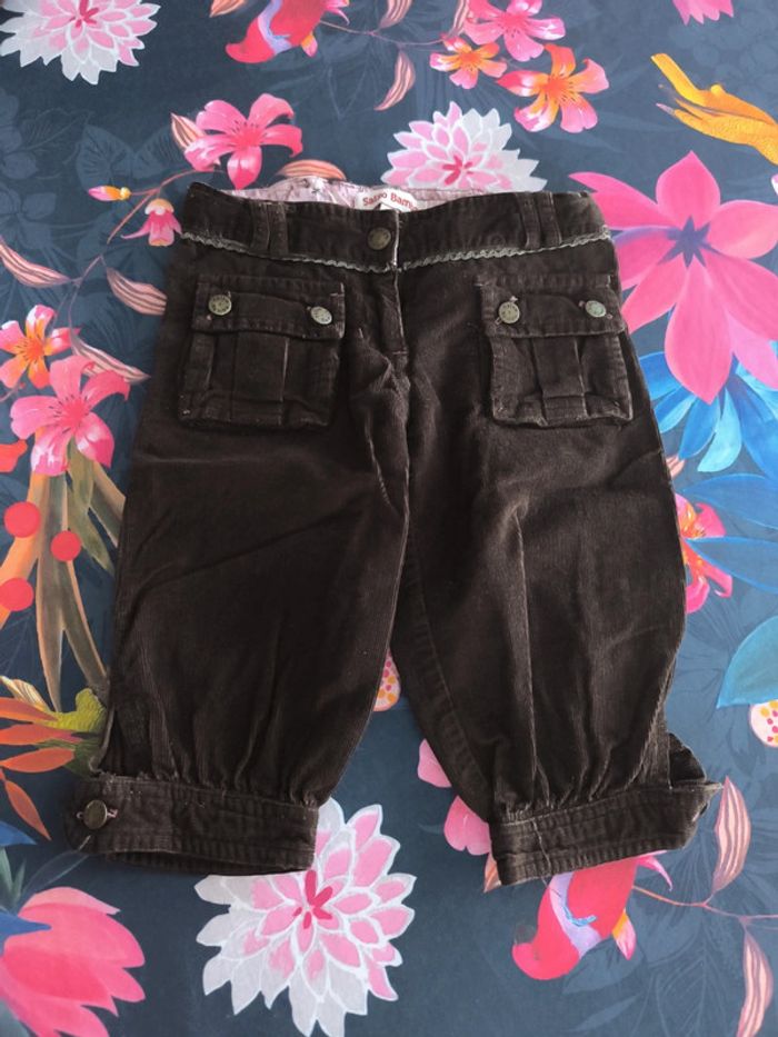 Pantacourt en velours 3 ans salso bamba