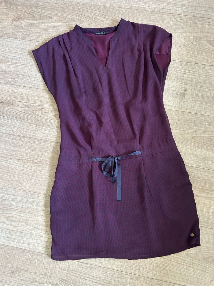 Robe bordeaux à manches courtes Bonobp taille S TBE - photo numéro 7
