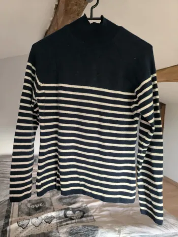 Pull rayé marin femme