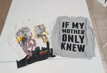 2 t-shirts en 6/8 ans