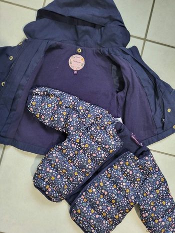 Manteau doudoune 2 en 1 Sergent Major 6 mois parfait état 