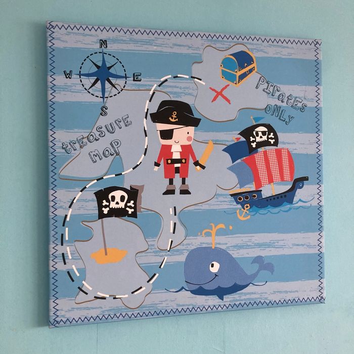 2 toiles pirates pour chambre d’enfant - photo numéro 3