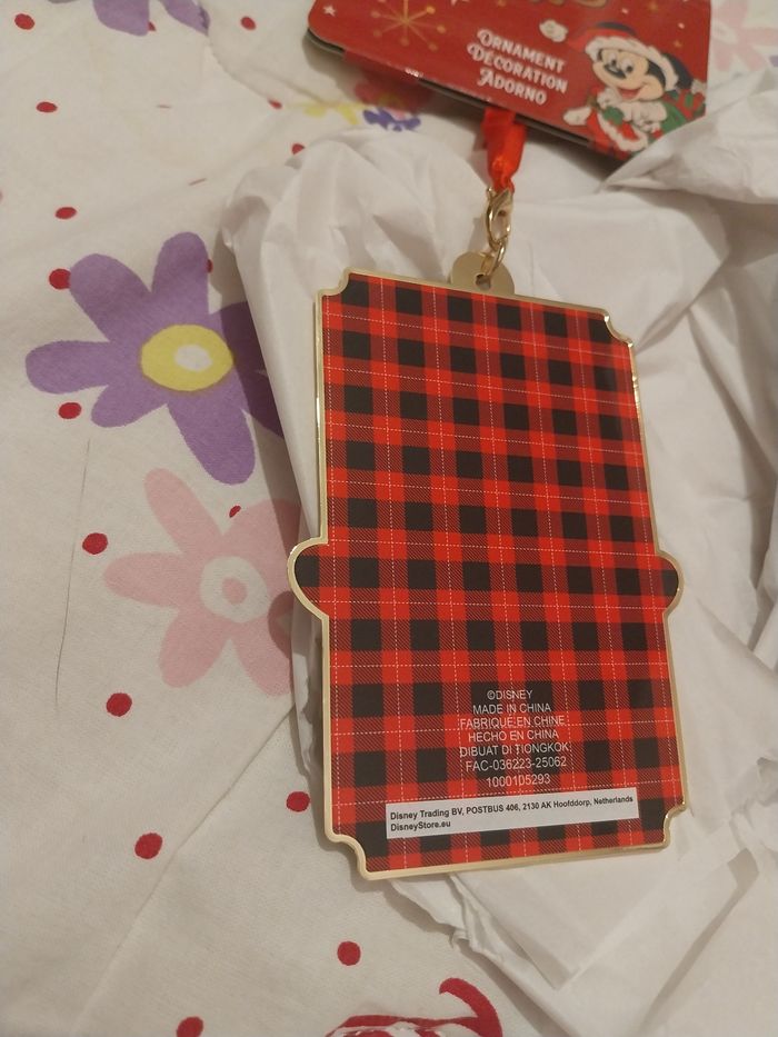 Ornement Plaque Métallique Château de Noël Disney Deck the Castle - photo numéro 3