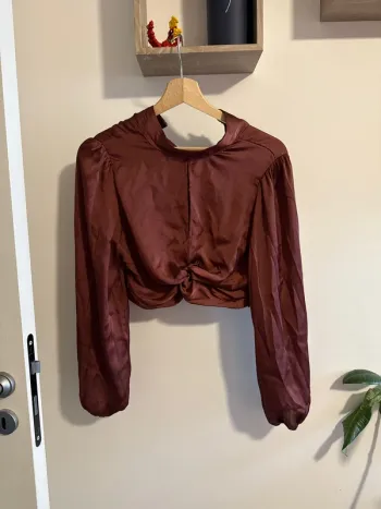 Top court satin Zara