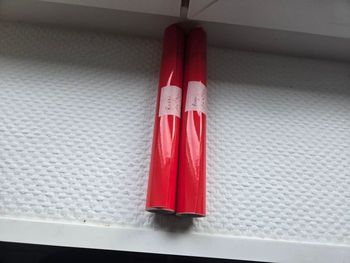 Vinyle adhesif permanent rouge pour machine de découpe (2 x 1m )
