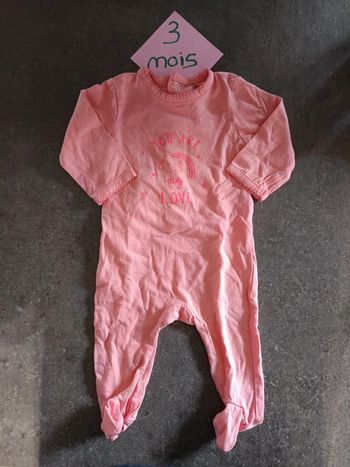 Pyjama léger "you are my love" 3 mois