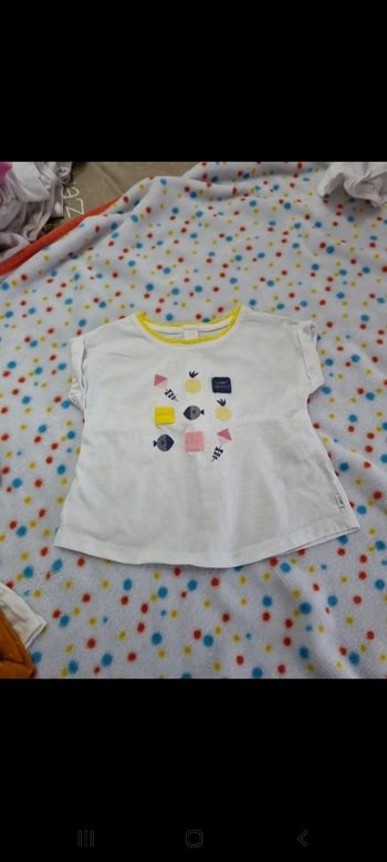 Tee shirt blanc okaidi