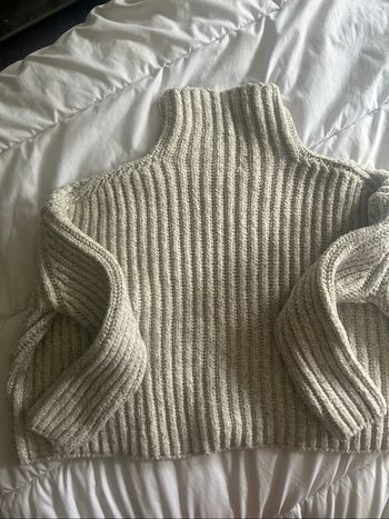 Pull hiver -crop top -oversize - col -Taille M épais très bon état